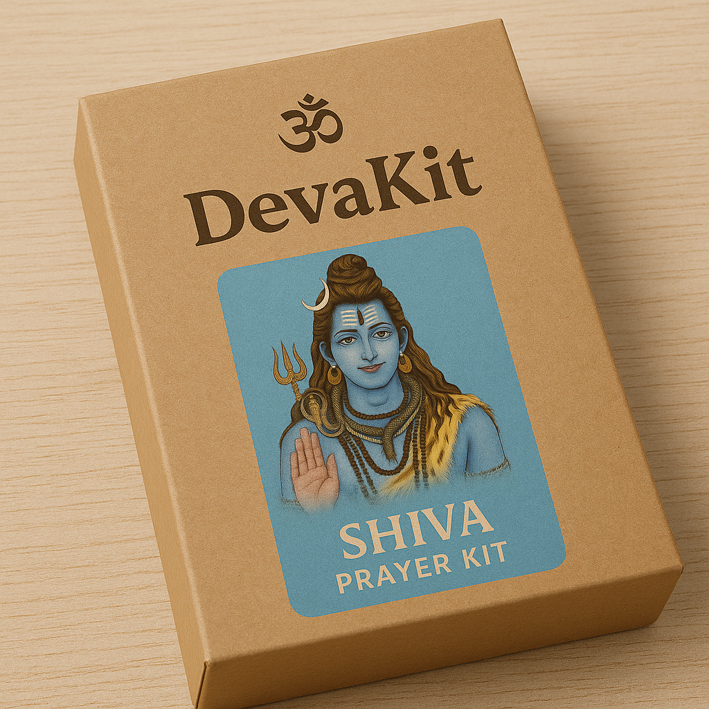 Shiva Prayer Kit – Brass Idol, Rudraksh, Sadhana Card & Complete Pooja Essentials